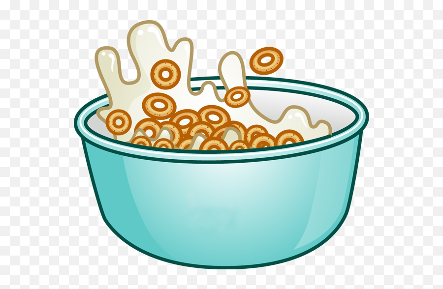 Breakfast Clipart Cereal Bowls - Clipart Cereal Bowl Png Emoji,Breakfast Clipart