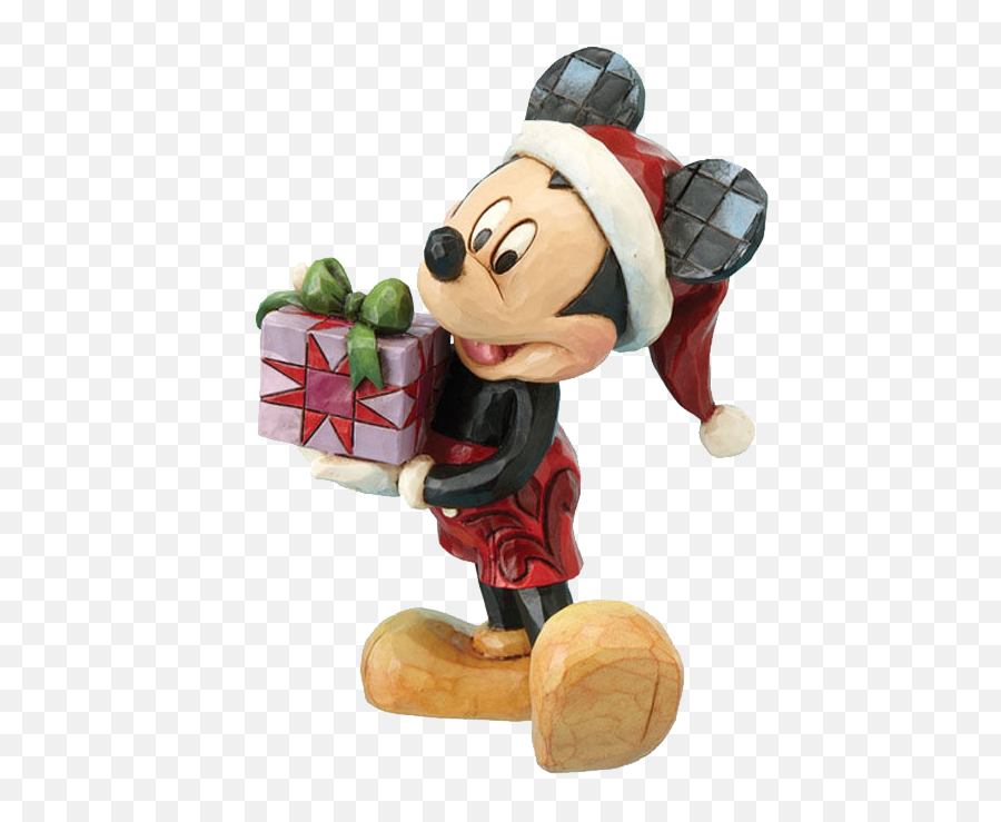 Disney Mickey Mouse Christmas Gift Transparent Background - Jim Shore Disney Christmas Ornaments Emoji,Mickey Mouse Transparent