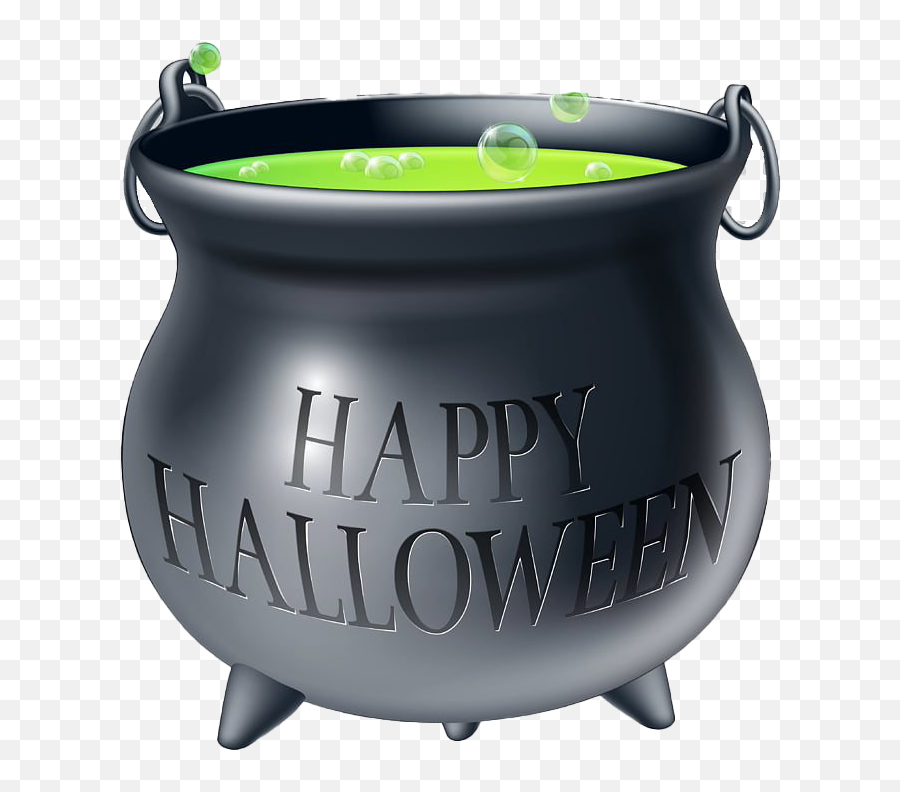 Happy Halloween Witch Cauldron Png - Cauldron Png Halloween Emoji,Cauldron Png