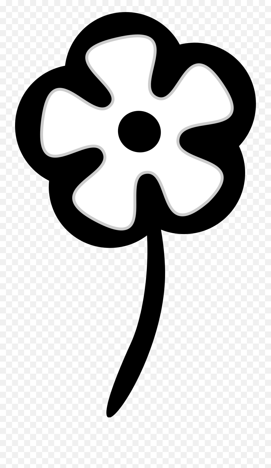 Free Flower Images Black And White Download Free Clip Art - Black And White Graphic Simple Emoji,Flower Clipart Black And White