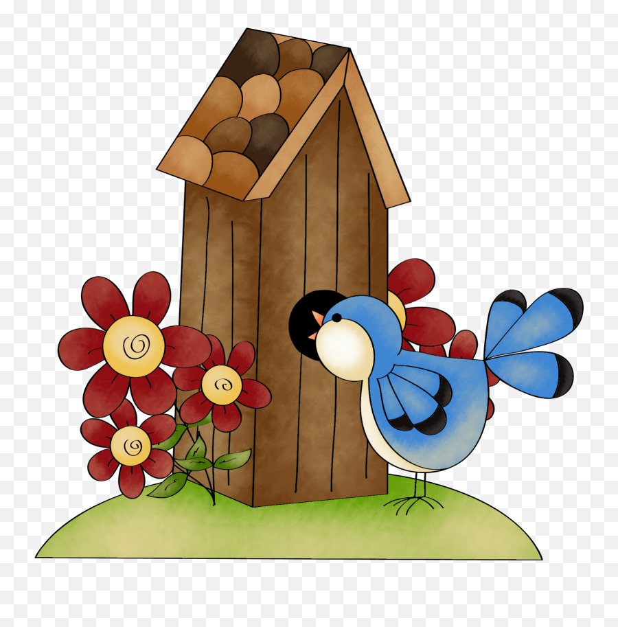 Country Clipart Summer Country Summer - Spring Bird House Clipart Emoji,Country Clipart
