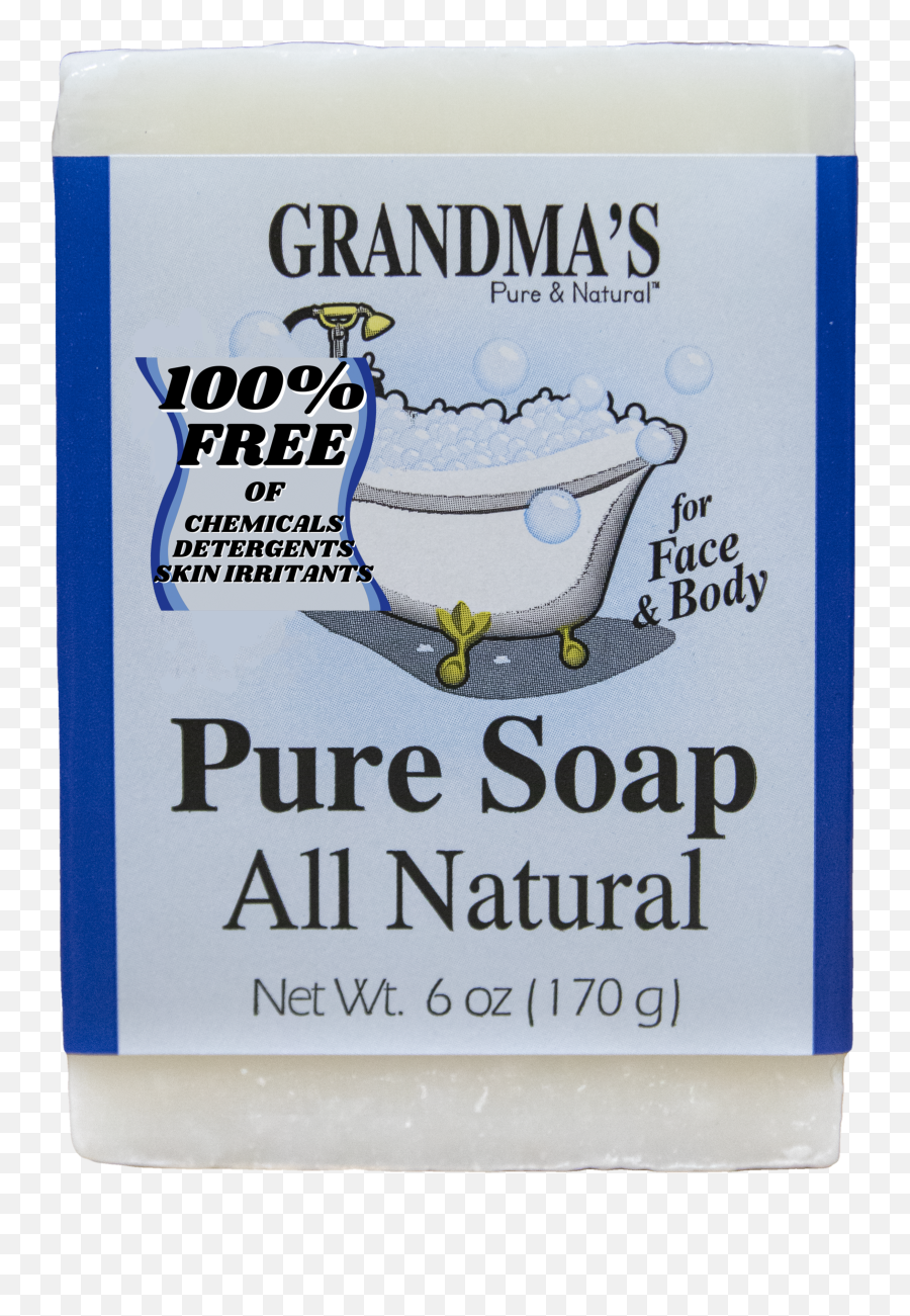 Grandmau0027s Pure Soap - 6 Oz Bar Household Supply Emoji,Grandma Png