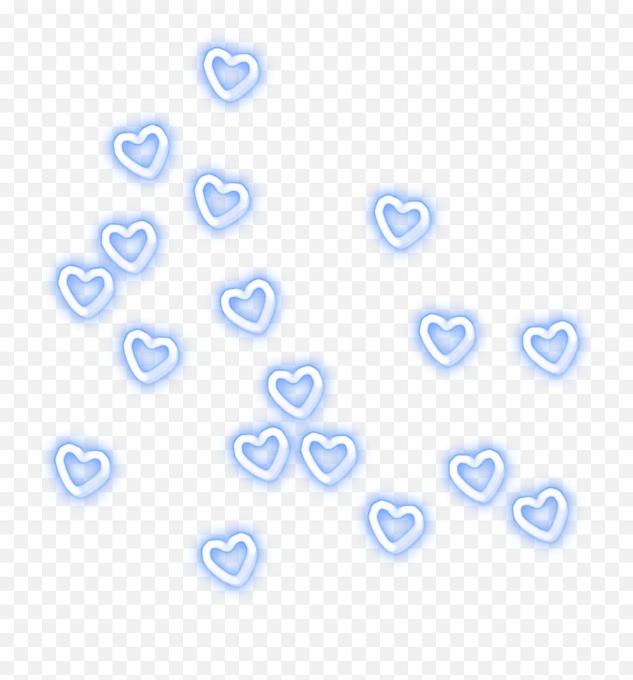 Download Png Tumblr Stickerstumblrs Sticker Hipster - Luces Blue Heart Neon Transparent Emoji,Corazones Png