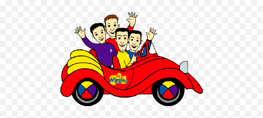 Wigglescargif 504336 Pixels Clip Art The Wiggles Wiggle - Big Red Car Wiggles Coloring Pages Emoji,Action Clipart