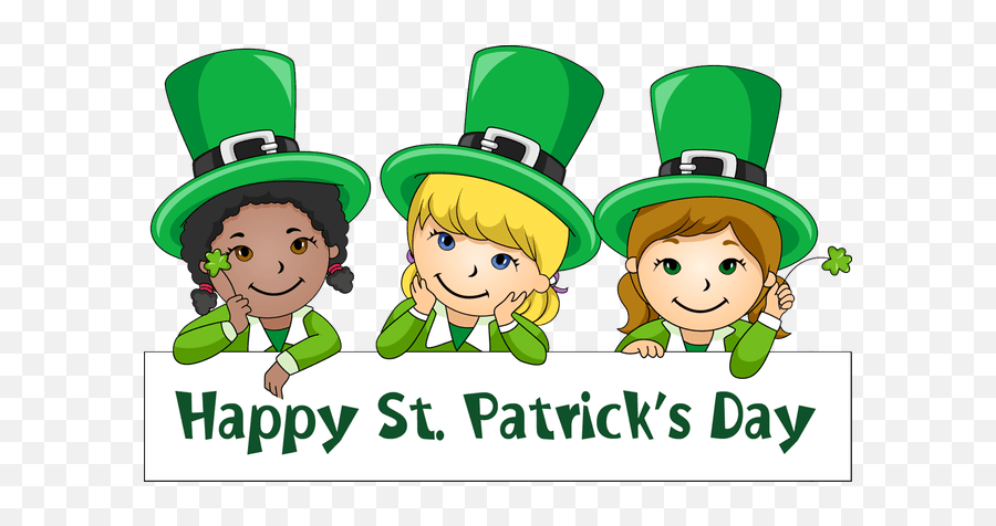 Girl St Patricks Day Clip Art - Clipart Saint Day Emoji,Happy St Patricks Day Clipart