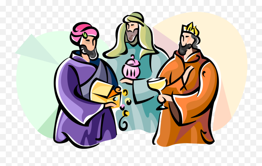 Three Wise Men Of Epiphany Clipart - Christmas Wise Men Clipart Emoji,Epiphany Clipart