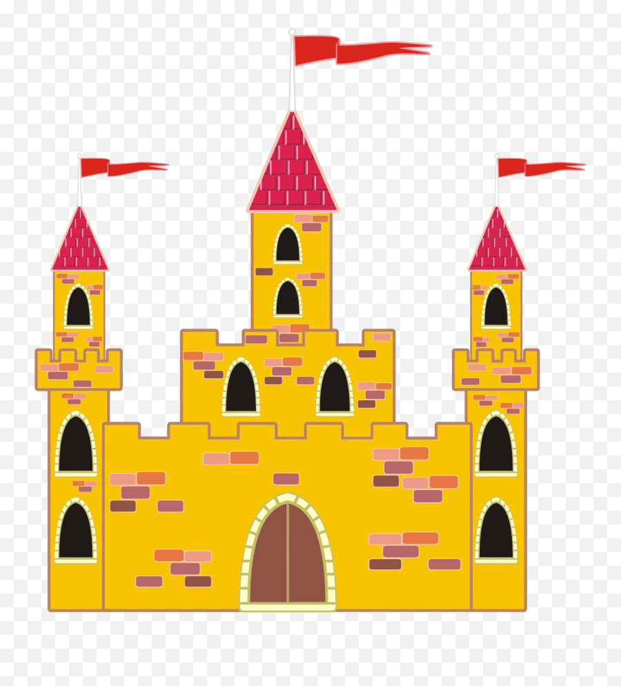 Medieval Castle Clipart Pennant - Castle Pennant Emoji,Castle Clipart