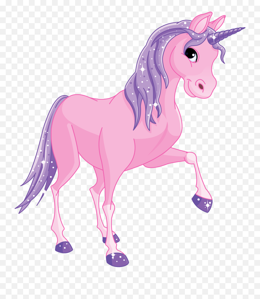 Baby Unicorn Clipart Png Transparent - Pink Unicorn Png Emoji,Unicorn Clipart