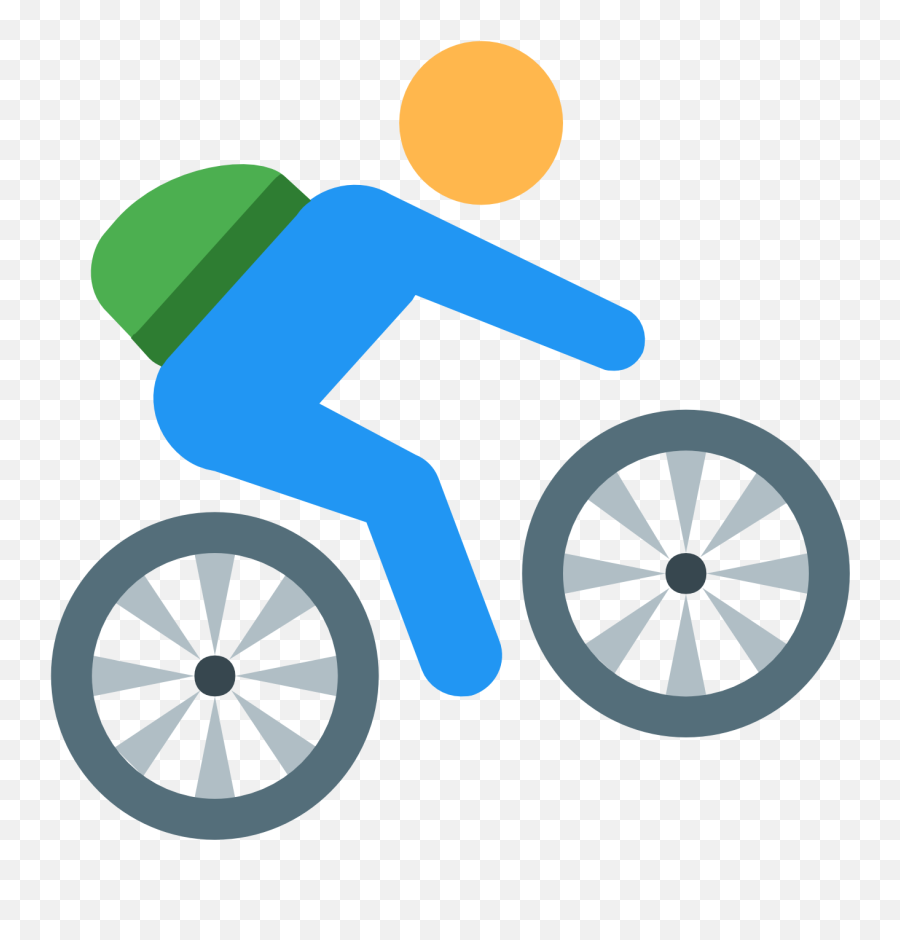Download Hd Bicycle Clipart Mountain Bike - Bicycle Wheelchair Emoji,Bicycle Clipart