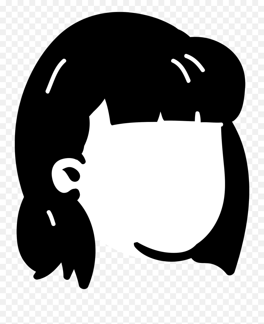 Medium Bangs Hair Style Clipart Free Download Transparent - Hair Design Emoji,Bangs Png