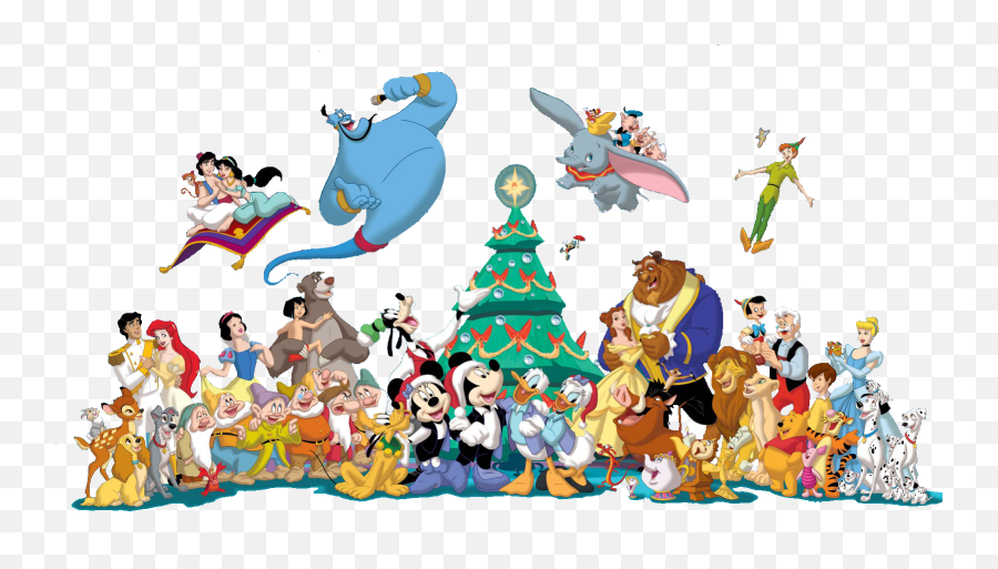 Mickey Mouse Christmas Clipart Png - All Disney Characters Transparent Background Emoji,Christmas Clipart