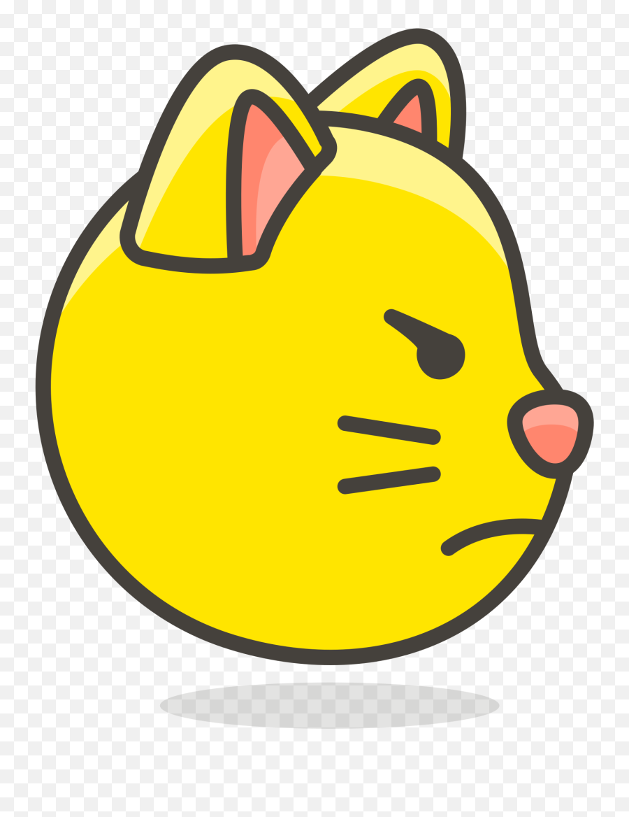 File104 - Poutingcatfacesvg Wikimedia Commons Emoji,Cat Face Transparent