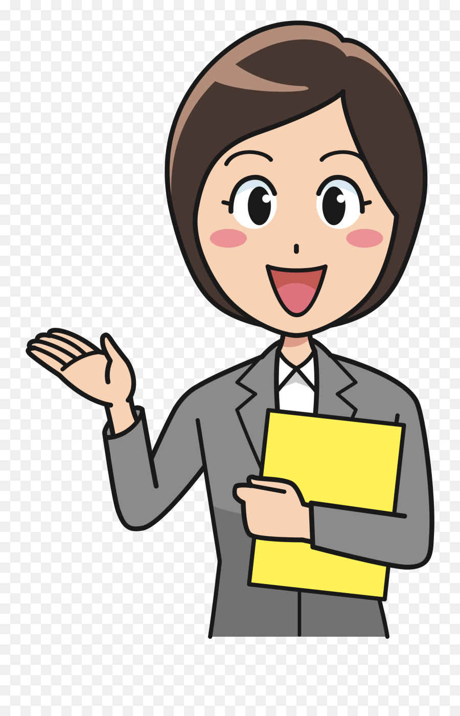 Woman Pointing Png - Office Worker Clipart Emoji,Office Clipart