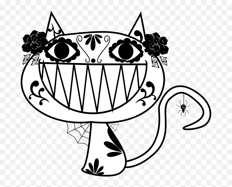 Free Clip Art Catrina Smily Cat By Jeukel Emoji,Cat Face Clipart Black And White