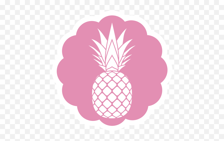 Shops Pink Pineapple Works Vinyl Decal Sticker Sci Emoji,Free Pineapple Clipart