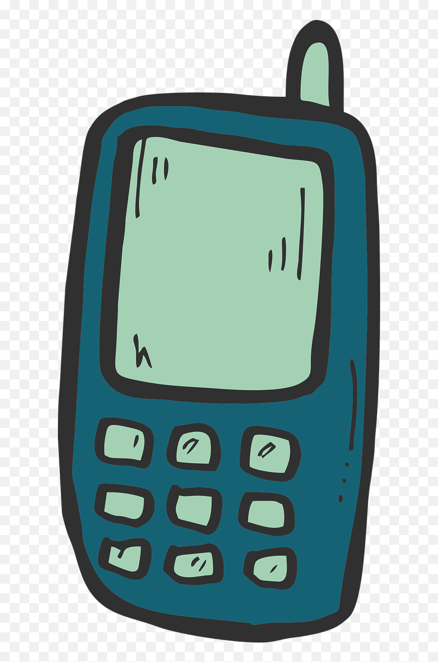 Phone Cartoon Icon - Free Vector Graphic On Pixabay Emoji,Phone Icon Png Transparent
