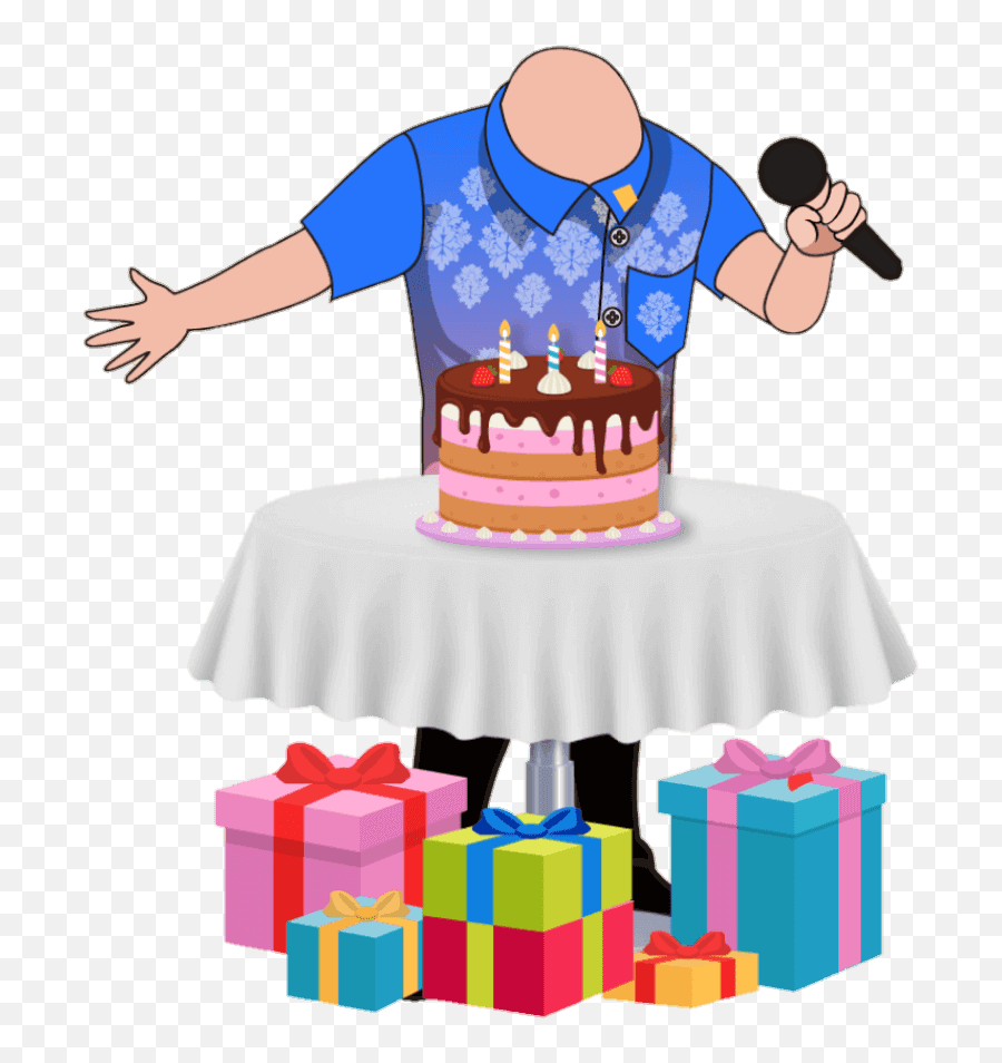 8 Birthday Caricature Body Emoji,Birthday Present Transparent Background
