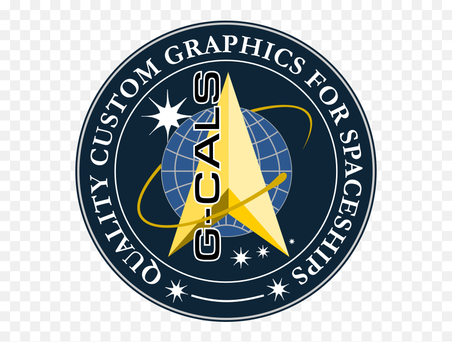 G - Cals Original Easy Aztec Decal Set 1000 Scale Star Emoji,Star Trek Enterprise Logo