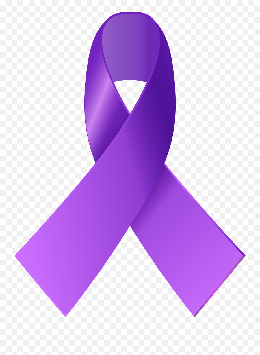 Purple Awareness Ribbon Png Clip Art Ribbon Png Awareness - Transparent Background Purple Awareness Ribbon Emoji,Ribbon Png