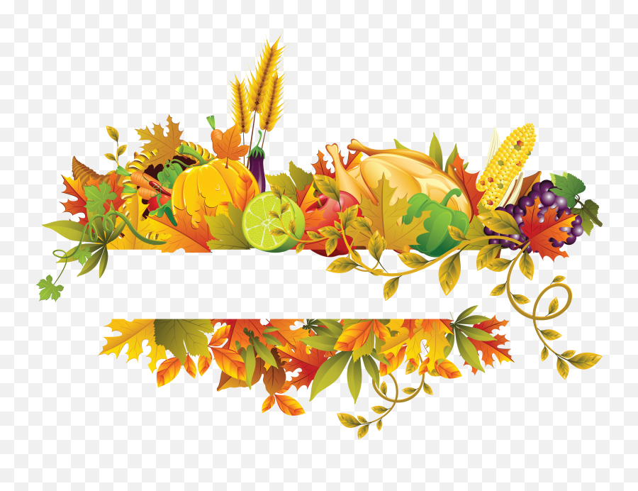 Fall Border Png - Transparent Thanksgiving Border Clipart Emoji,Thanksgiving Border Png