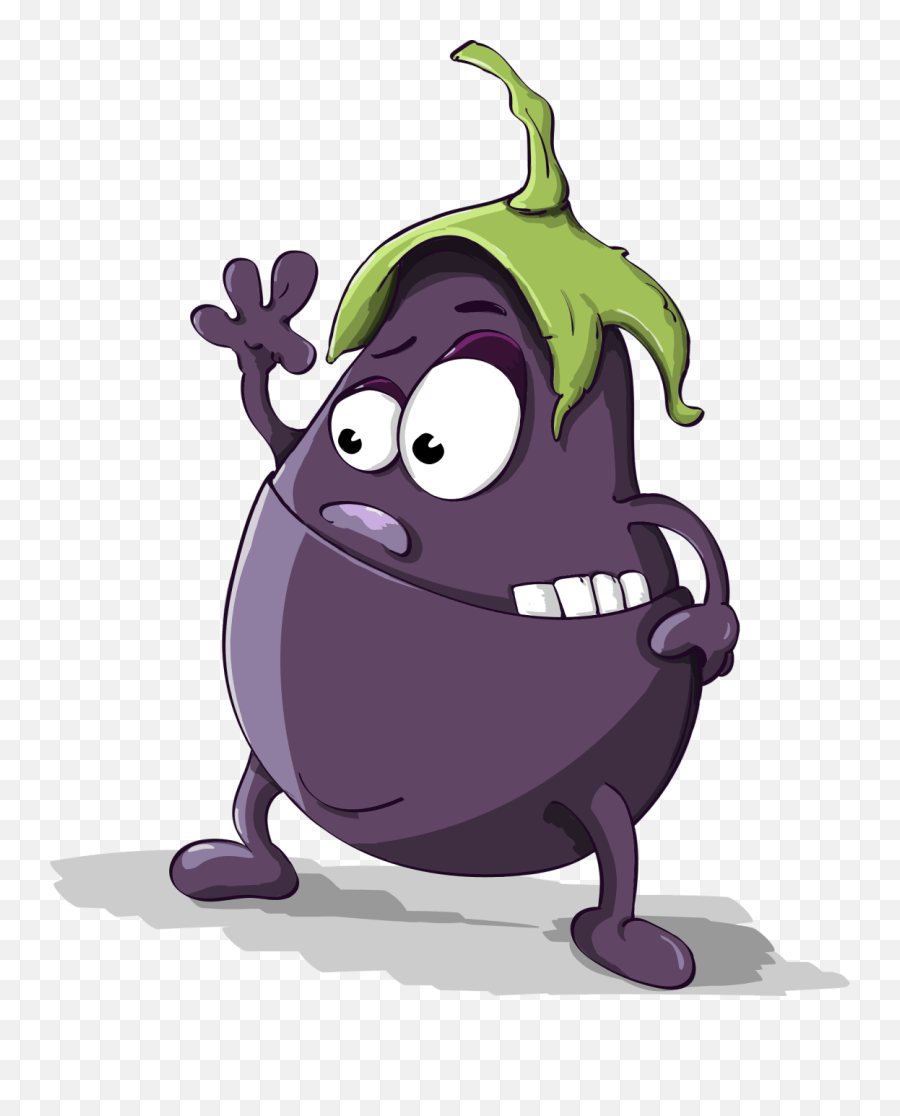 Vegetables Illustrations - Vegetable Character Png Emoji,Eggplant Clipart