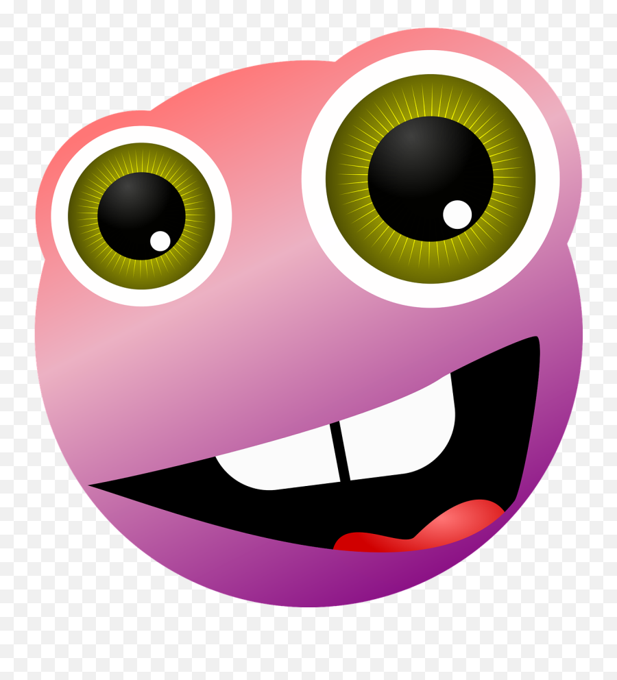 Smiley Graphic Crazy - Fou Png Emoji,Crazy Eyes Png