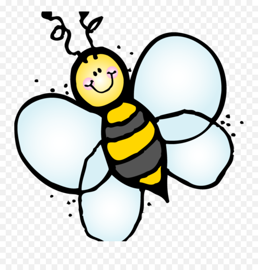 Spelling Bee Clipart Black And White - Melonheadz Bee Clipart Emoji,Bee Clipart