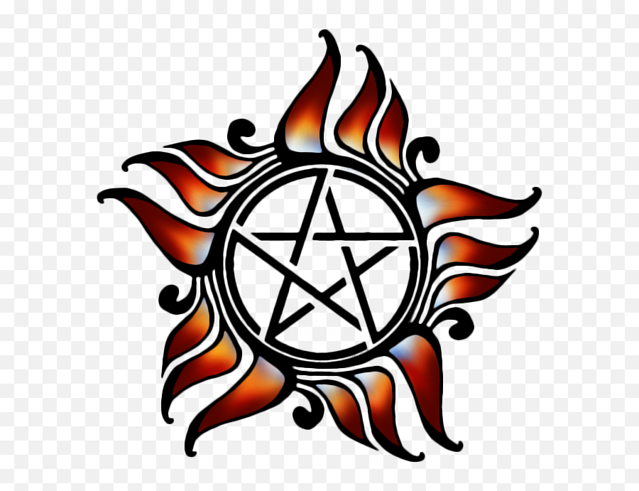 Picture - Supernatural Anti Possession Symbols Emoji,Supernatural Logo