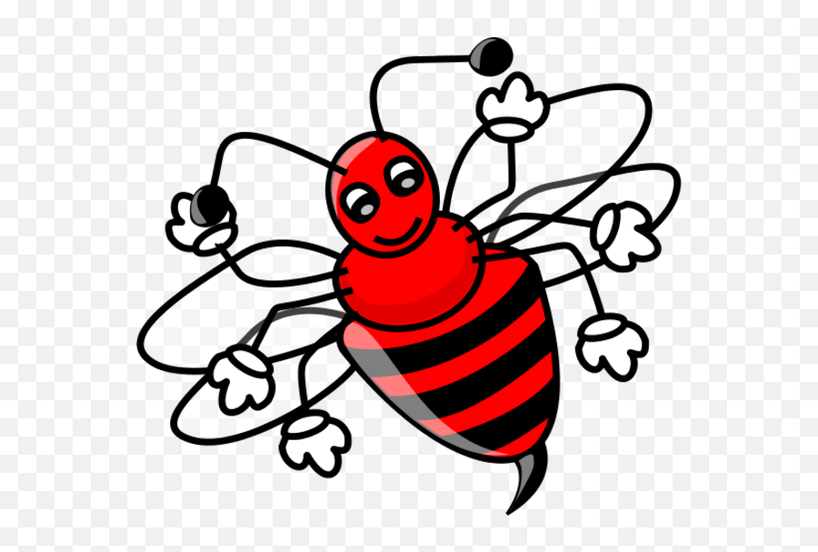 Free Red Bee Cliparts Download Free Red Bee Cliparts Png - Red Bee Clipart Emoji,Free Bee Clipart