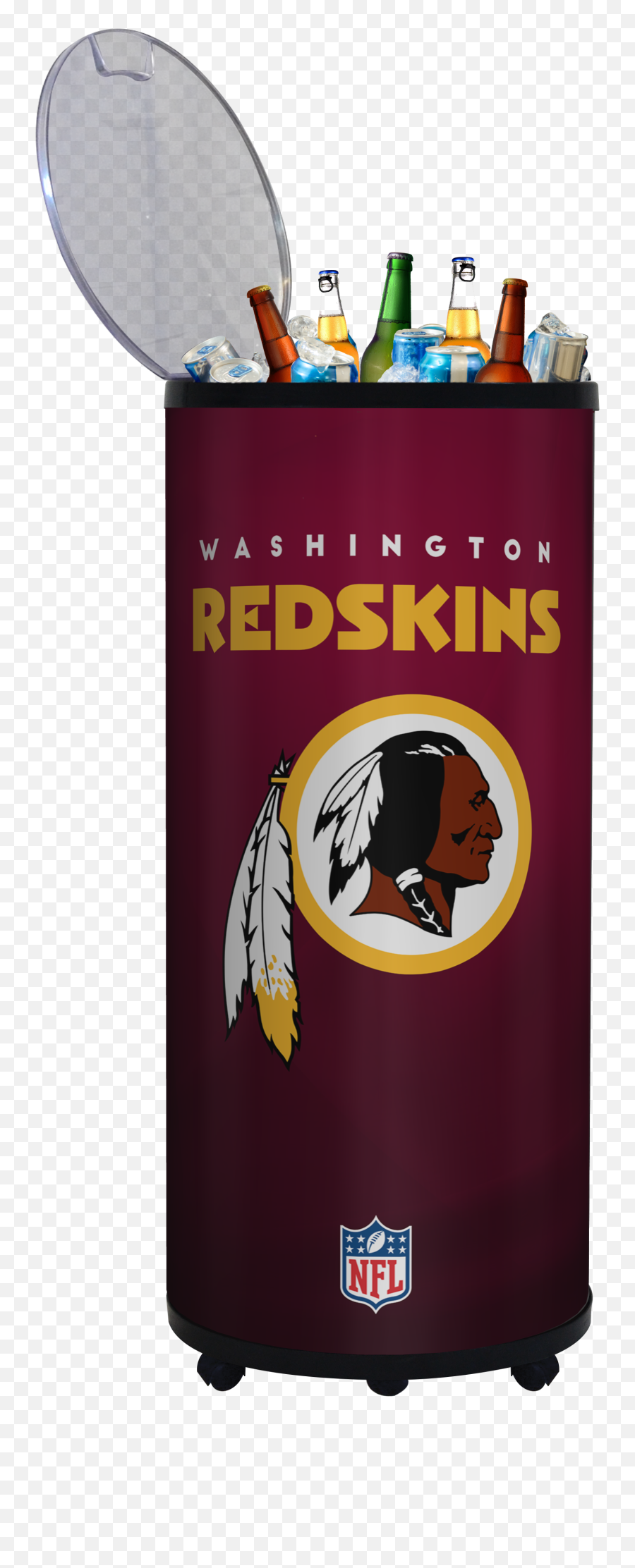 Download Washington Redskins 17 X 40 Beverage Ice Barrel Emoji,Redskins Logo Png