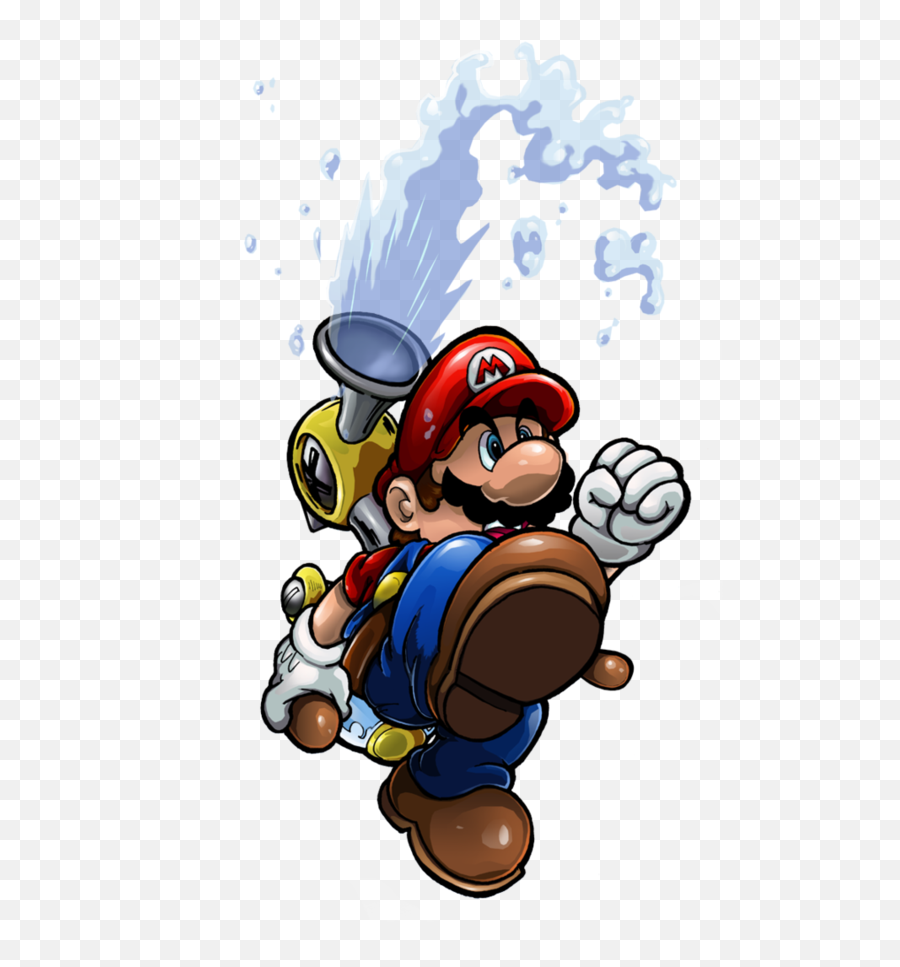 Download Hd Mario And Fludd Super Mario Sunshine Super Emoji,Mario Sunshine Logo