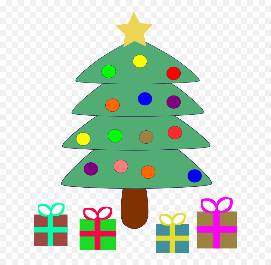 Free Pics Of Presents Download Free Clip Art Free Clip Art - Easy Cartoon Christmas Tree With Presents Emoji,Christmas Present Clipart