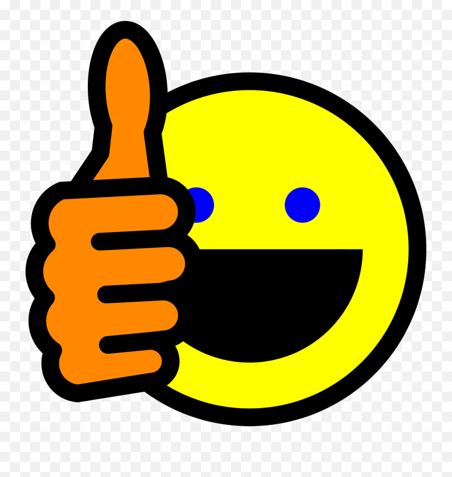 Thumbs Up Smiley Clipart Free Download Transparent Png - Emoticon Emoji,Thumbs Up Transparent