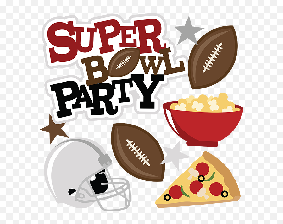 Super Bowl Party - Svg Scrapbooking Files Scrapbook Bebek Ayam Pak Ndut Emoji,Bowl Clipart