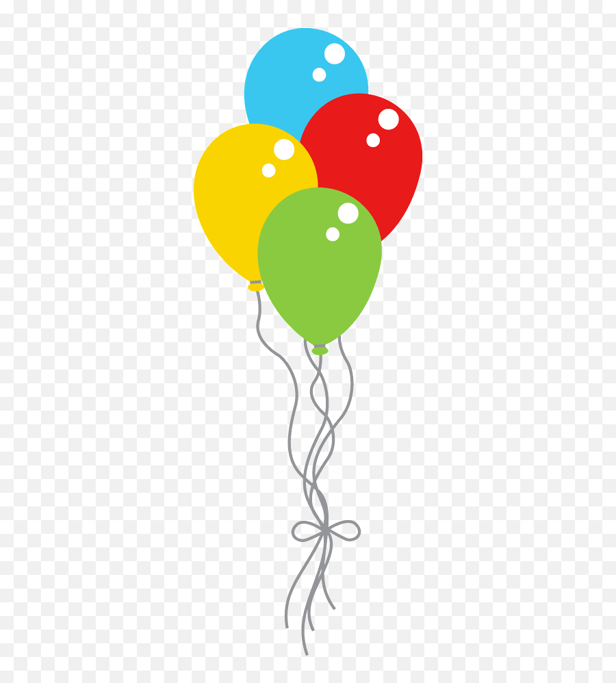 Library Of Star Balloons Image Freeuse Png Files - 4 Balloons Clipart Emoji,Balloons Clipart