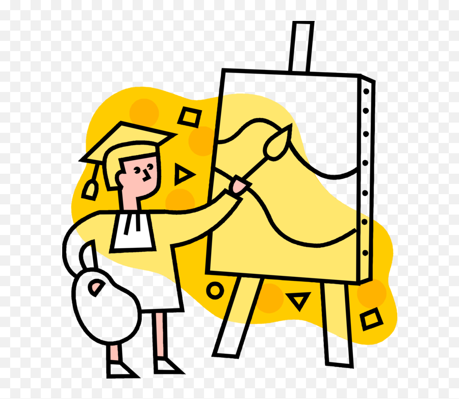 Paintbrush Clipart Visual Art - Gradute In Arts Clipart Emoji,Artist Clipart