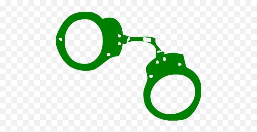 Green Handcuffs Icon - Handcuffs Icon Transparent Emoji,Handcuffs Clipart