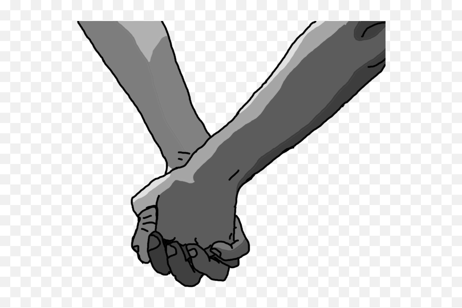 Draw A Couple Holding Hands - Cartoon Hold Hand Png Emoji,Hand Grabbing Png
