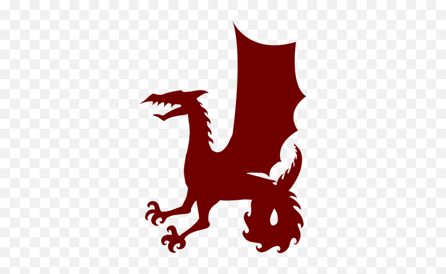 Heraldry Emblem Dragon Silhouette - Dallas Museum Of Art Emoji,Dragon Silhouette Png