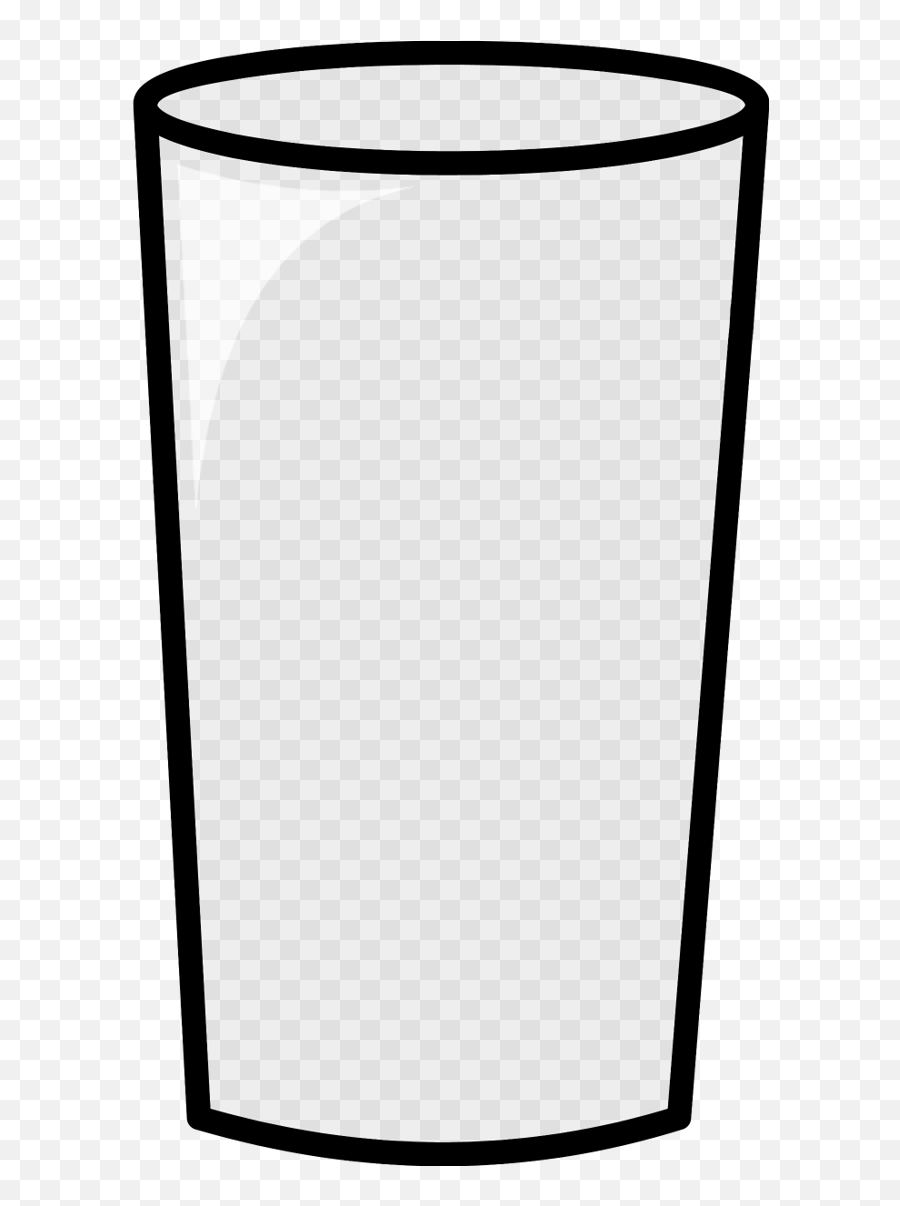 Empty Glass Clipart Transparent - Glass Of Water Cartoon Empty Emoji,Glass Clipart