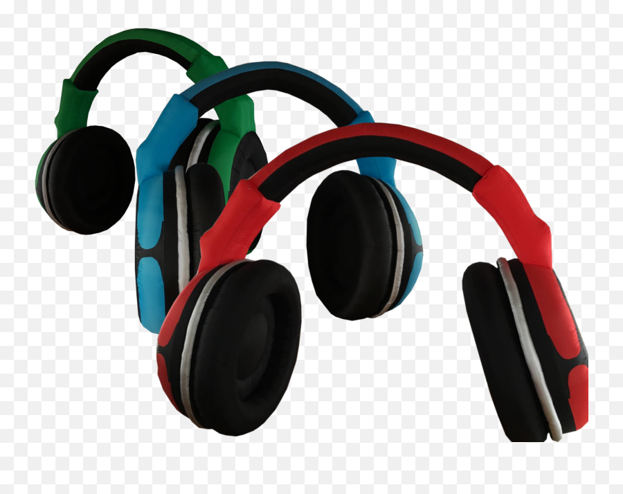 Dj Booth Png - Giant Inflatable Headphone For Dj Booth Inflatable Headphones Emoji,Headphones Png