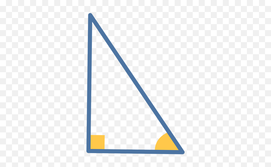 Right Triangle Flat - Vertical Emoji,Right Triangle Png