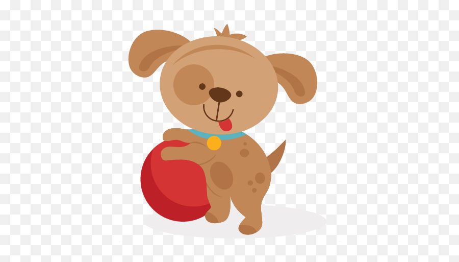 Playing Puppy Svg Scrapbook Cut File - Puppy Playing Clipart Emoji,Puppy Clipart