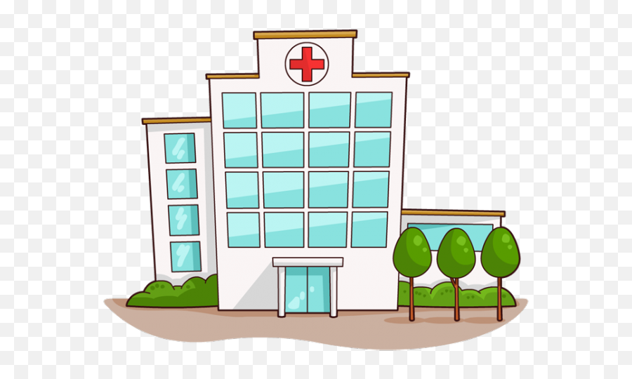 Building Clipart Hospital - Hospital Clipart Emoji,Building Clipart