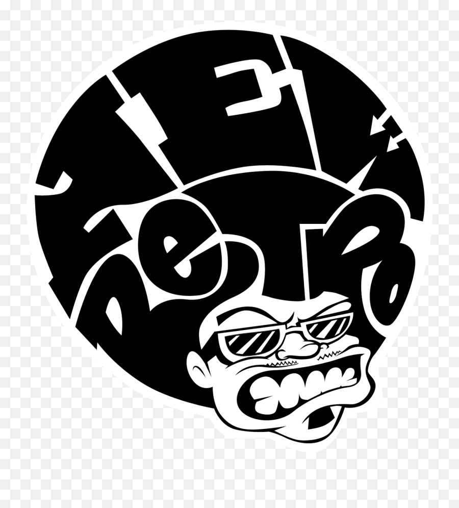 Download New Retro Logo - Man With Afro Vector Emoji,Retro Logo