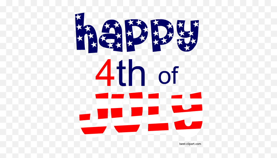 Free Fourth Of July Clip Art Images And - Transparent Background Happy 4th Of July Clipart Emoji,Fourth Of July Clipart