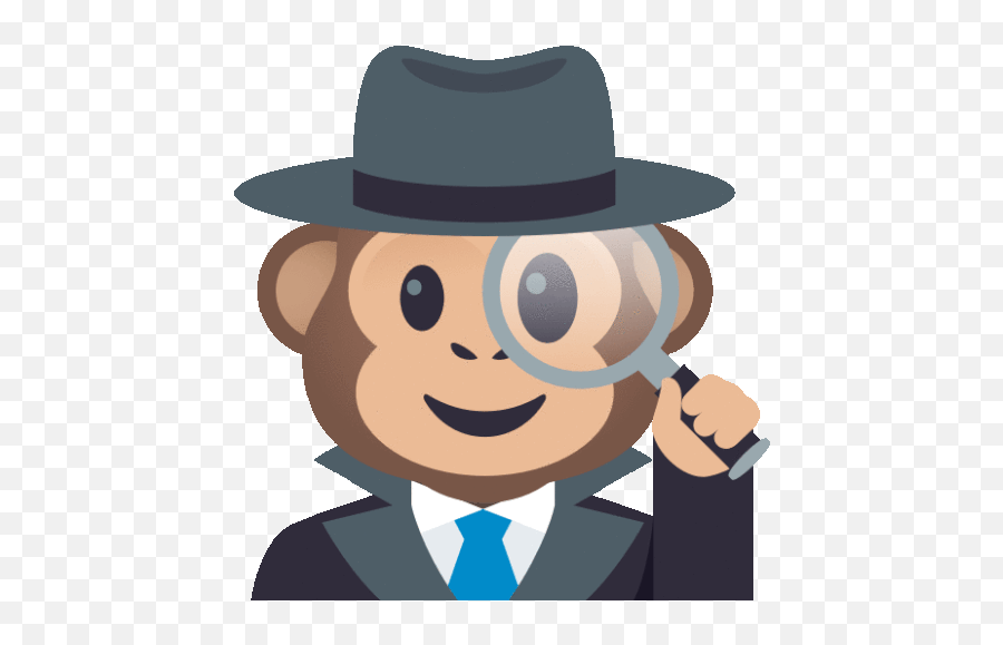 Spy Monkey Joypixels Sticker - Spy Monkey Monkey Joypixels Emoji,Spies Clipart