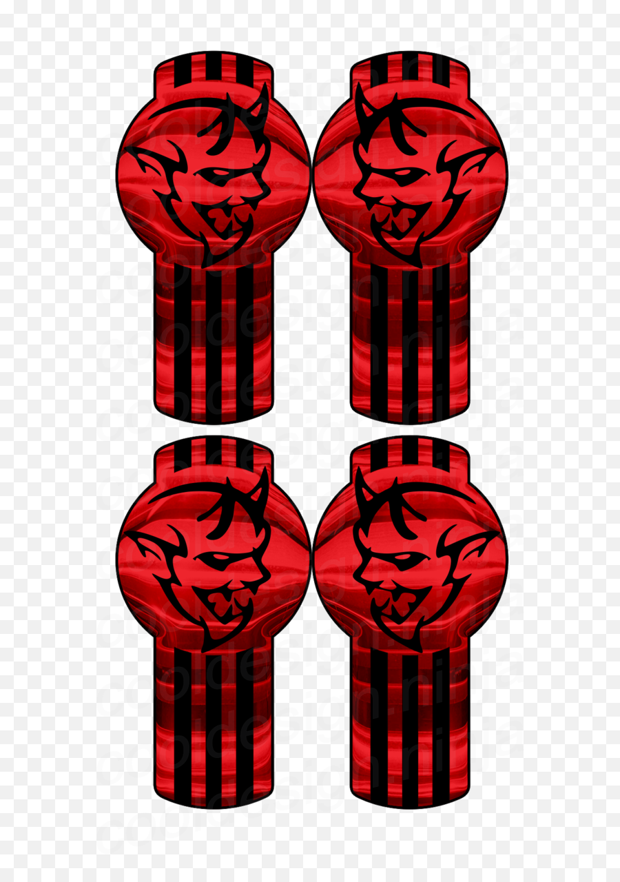 4 - Cylinder Emoji,Dodge Demon Logo