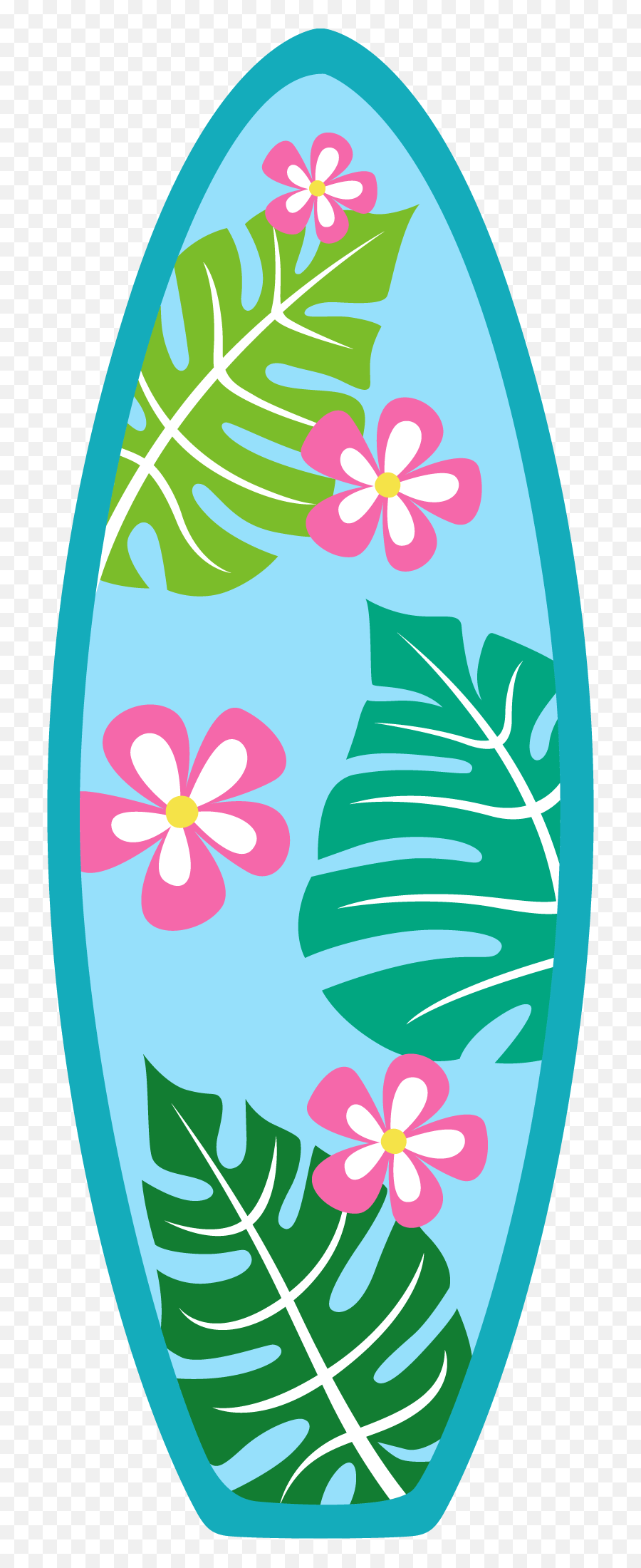 Shirt Clipart Luau - Surfboard Drawing Emoji,Moana Clipart