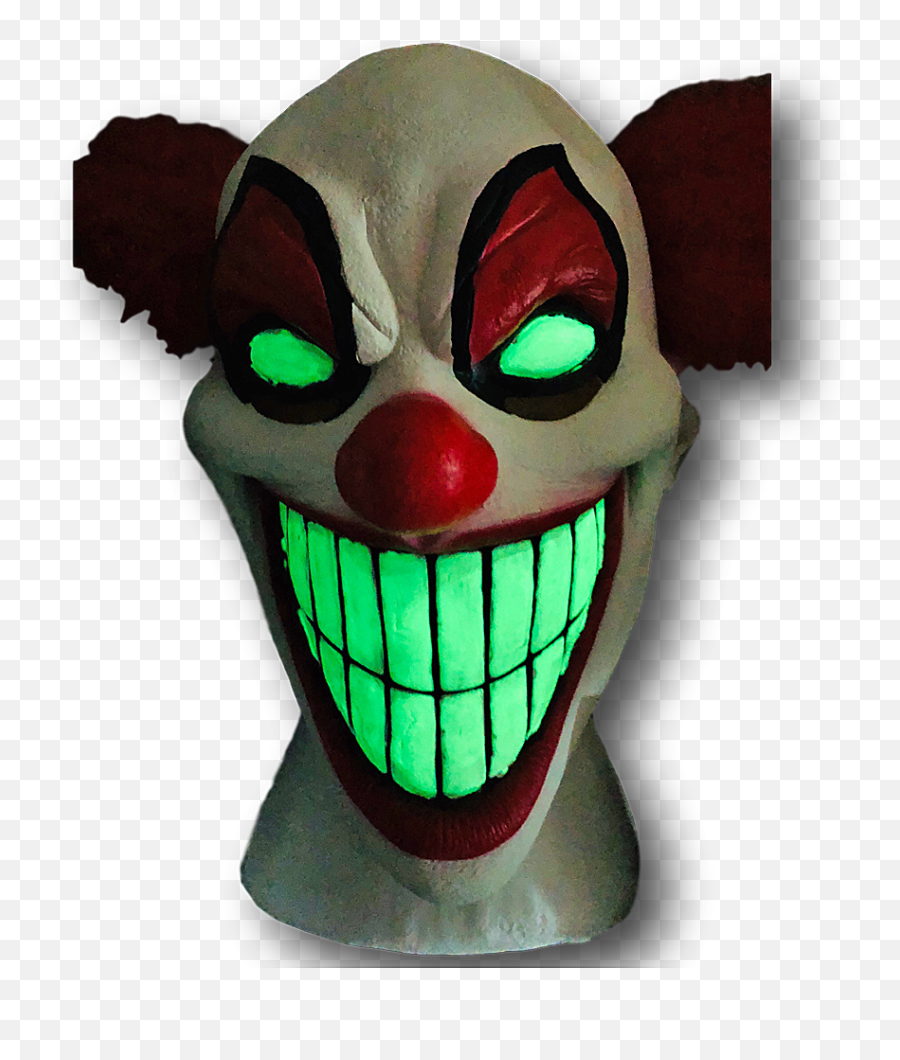 Download Chester The Evil Clown Mask Glow In The Dark Png Emoji,Evil Clown Png